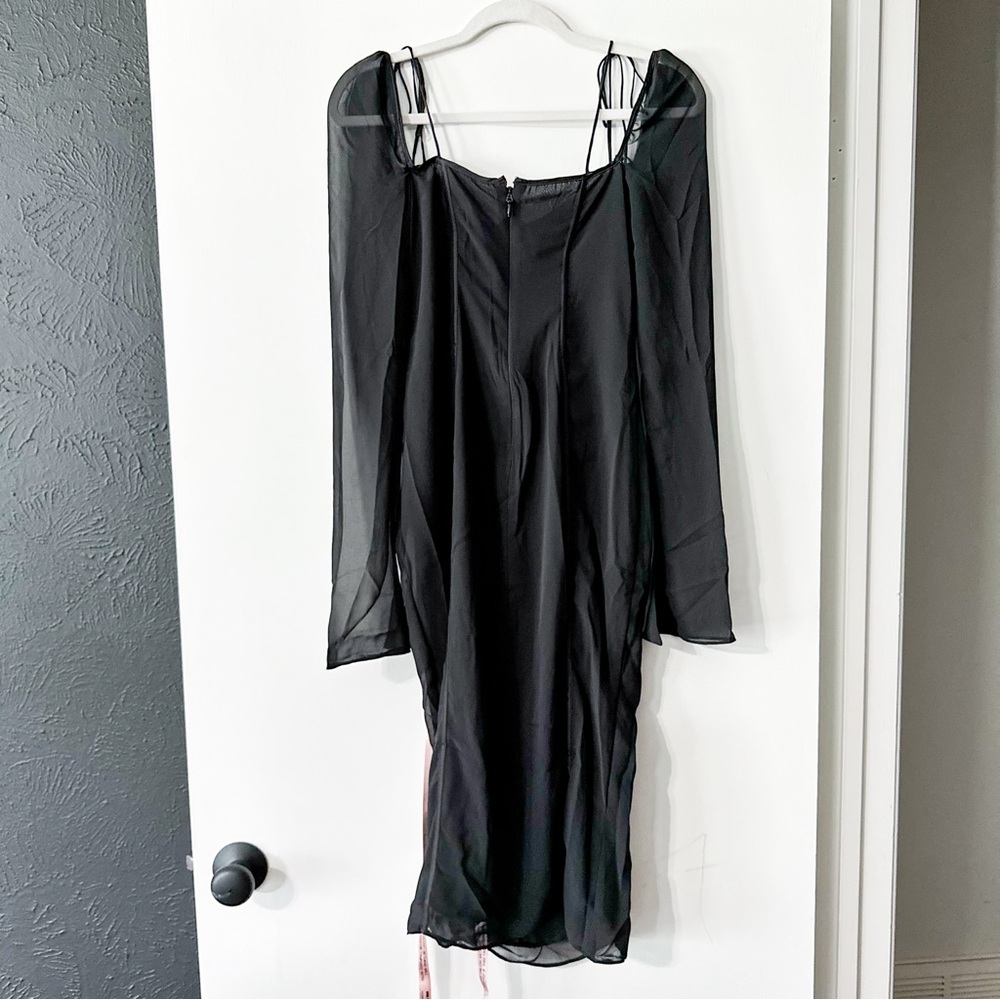 House of CB Ophelia Midi Dress Cutout Black Size XS Plus Cup NWT - Picture 12 of 16